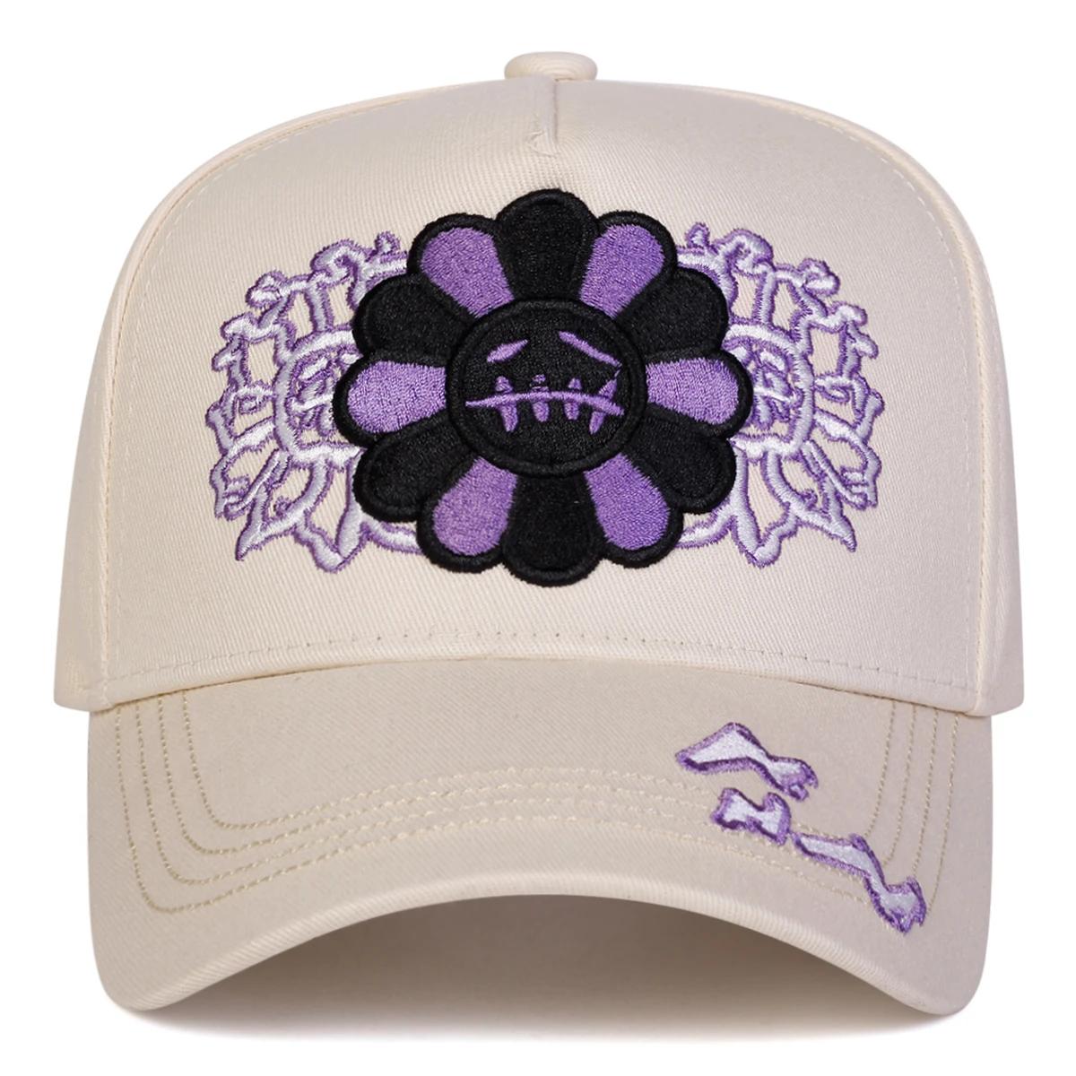 Casquettes de baseball unisexes brodées tournesol, ajustables, décontractées, pour le printemps et l