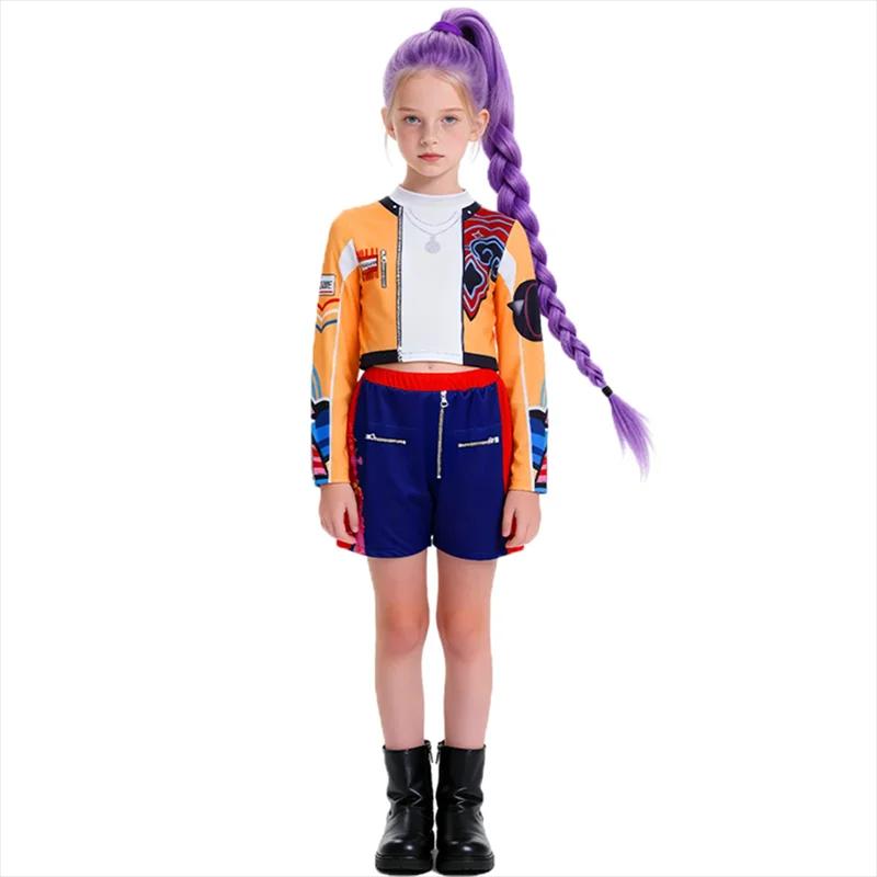 Ensembles de vêtements pour filles, costumes de Cosplay de dessin animé pour enfants, spectacle sur