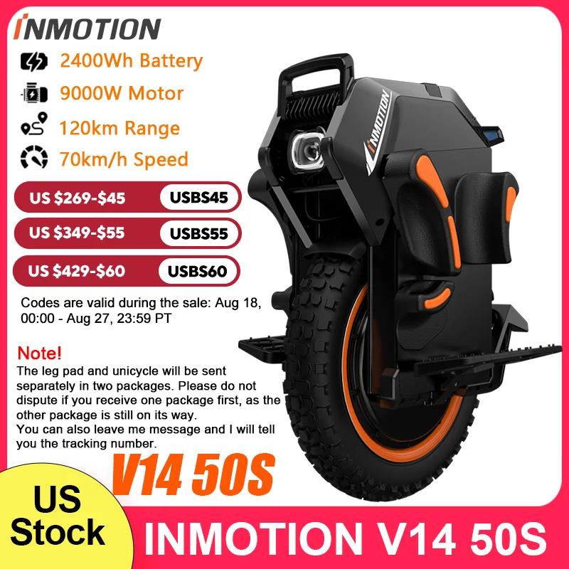 INMOTION-Monocycle électrique Adventure V14, vitesse de 70 km/h, 134V, 2400Wh, moteur 50S, C40, 9000