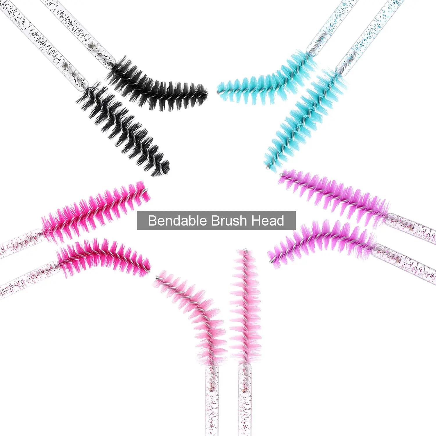 Brosse à Mascara jetable pour sourcils, baguettes pour les yeux, Spoolies, Extension de cils, outils