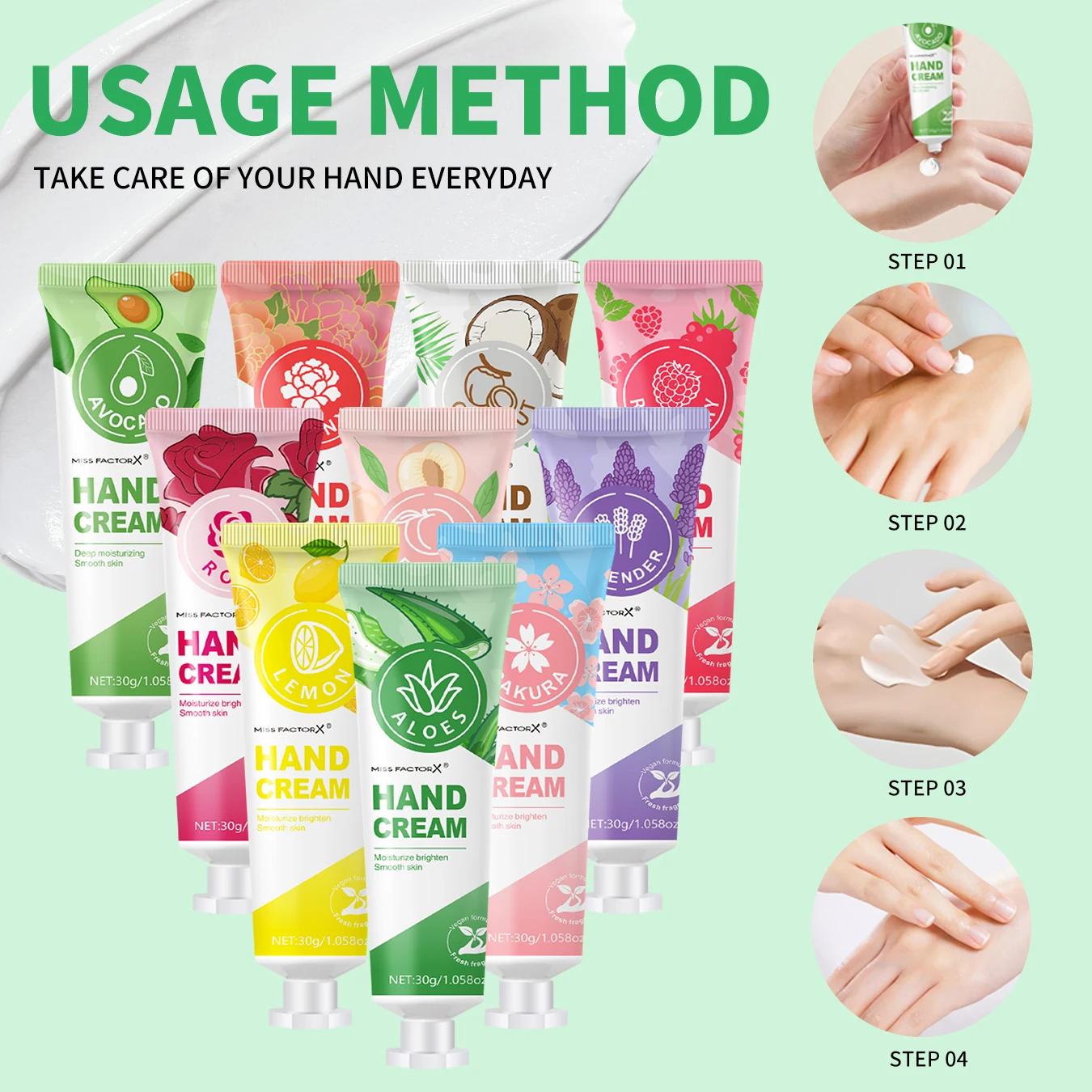 50 pièces/boîte 10 crème pour les mains parfumée-hydratante, Portable et compacte, coffret cadeau Pr