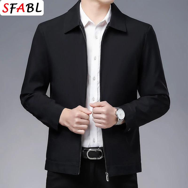 Veste à col rabattu pour homme, style décontracté et professionnel, nouvelle marque, couleur unie, v