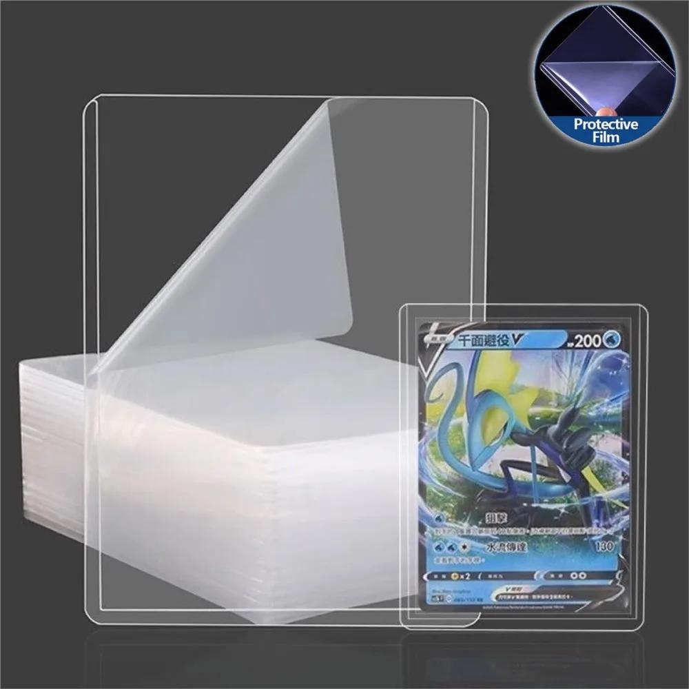 Protège-cartes rigides transparents anti-rayures 3" x 4" (25-100 pièces) pour cartes Pokémon, de bas