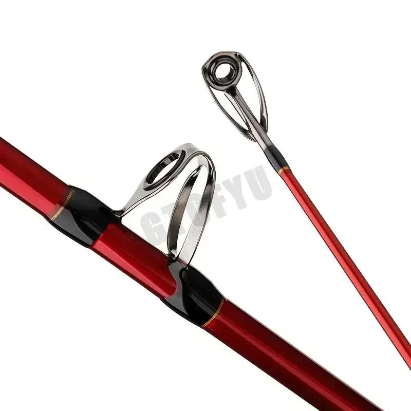 1.8M 2.1M 2.4M Portable 3 pièces canne à pêche voyage Surf eau salée carbone canne à filer 30-50lb b
