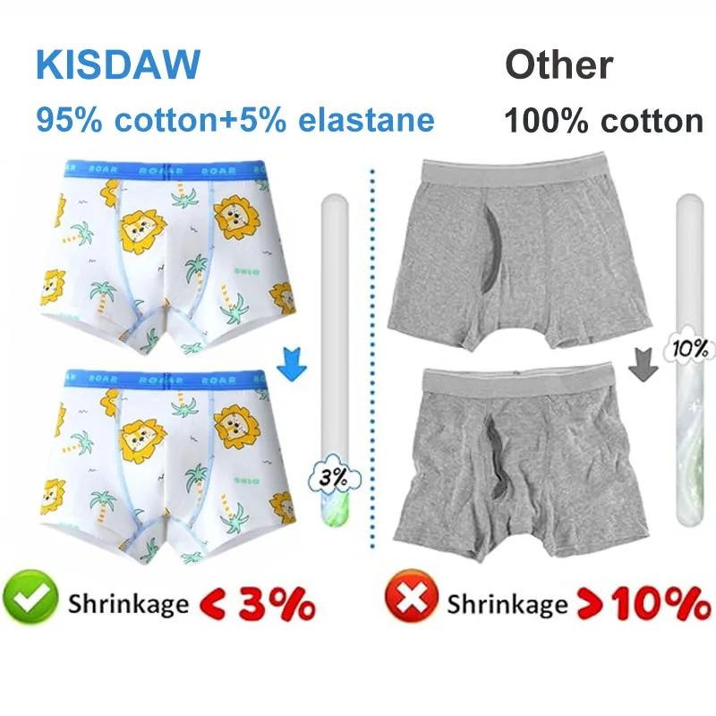 4 pièces garçons sous-vêtements en coton Cool Spiderman dessin animé imprimé enfants garçons boxeurs