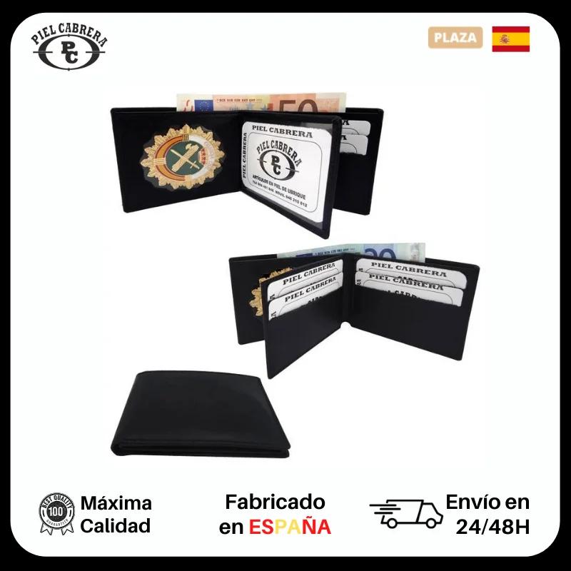 Portefeuille de la Guardia Civil avec badge inclus en cuir, porte-cartes, documents, portefeuille, b