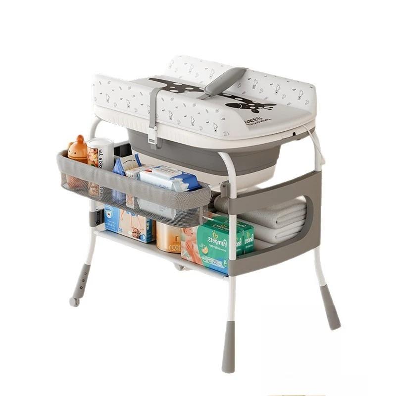 Table à langer 2-en-1, table de soins pour bébé, table de massage pour nouveau-né, table à langer mu