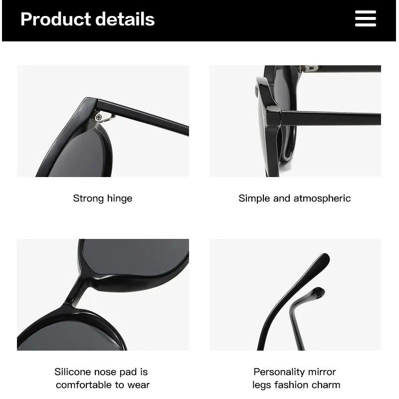 Lunettes de soleil polarisées rondes rétro pour hommes et femmes, monture léopard classique, mode no