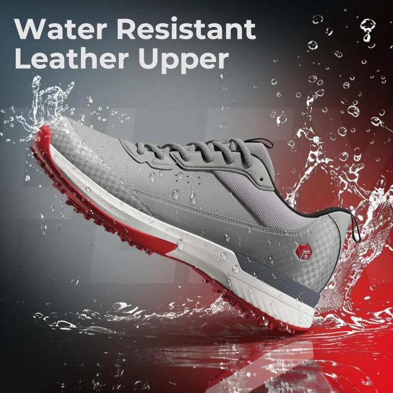 Chaussures de golf larges FitVille pour hommes, chaussures de golf professionnelles résistantes à l'