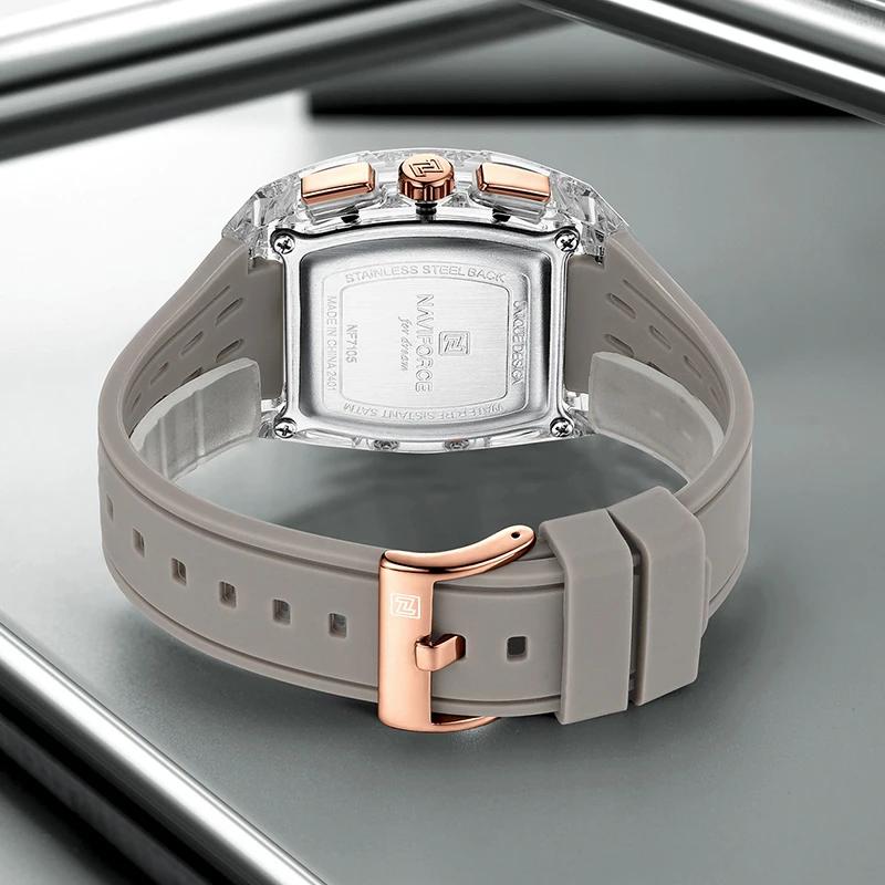 Nouveau NAVIFORCE hommes montres multifonctions à Quartz mode sport chronographe 5ATM étanche bracel