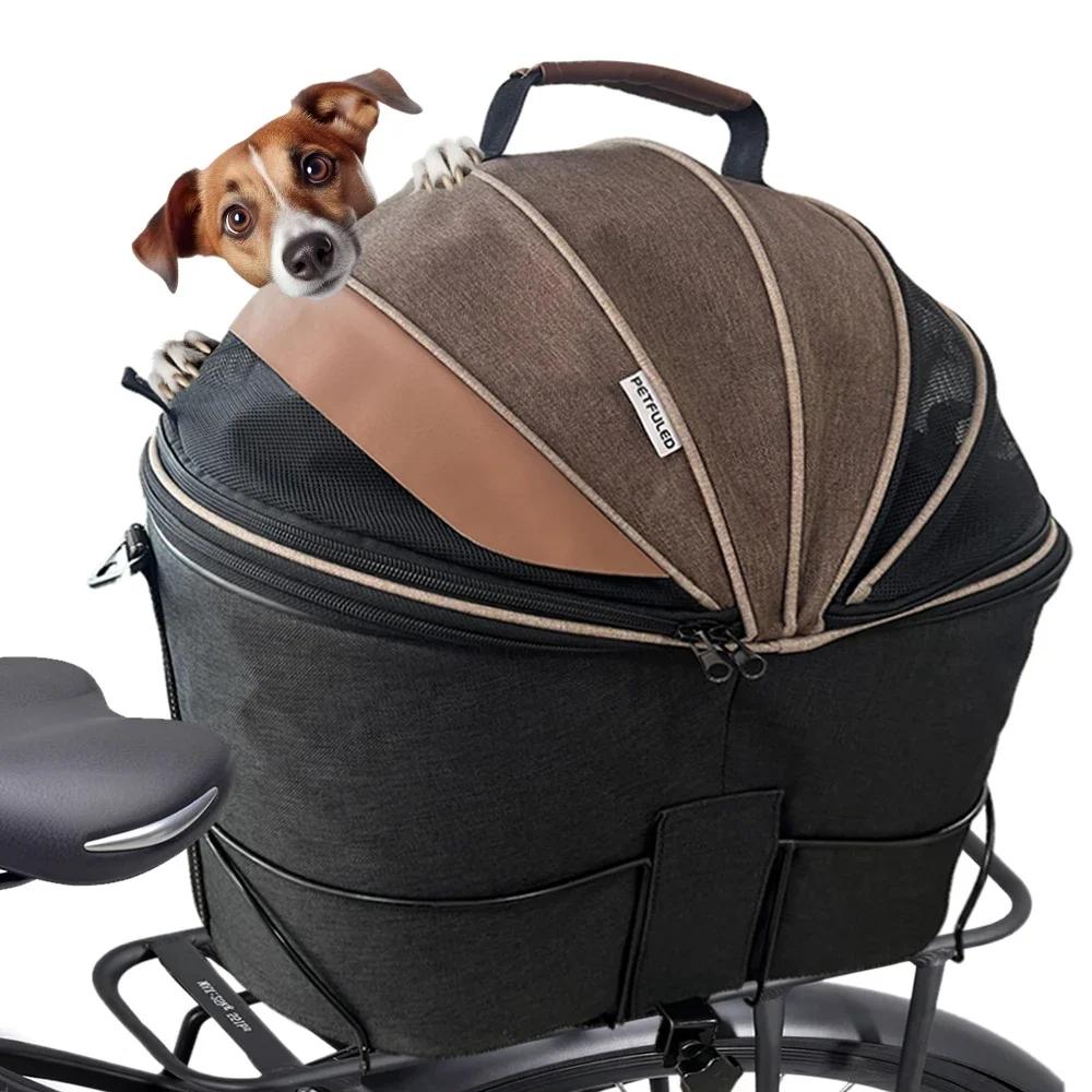 Panier de vélo arrière rembourré confortable pour chien, panier de siège de banlieue pour animaux de