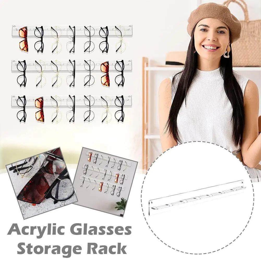 Support de rangement de lunettes en acrylique, support mural pour lunettes, présentoir monté sur le