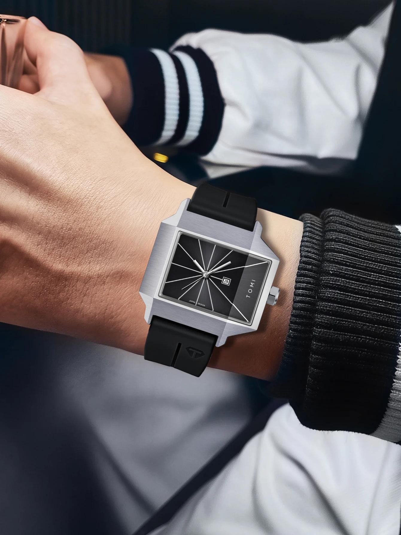Montre simple pour homme, nouveau calendrier, quartz, montre-bracelet élégante pour homme, cadeau po