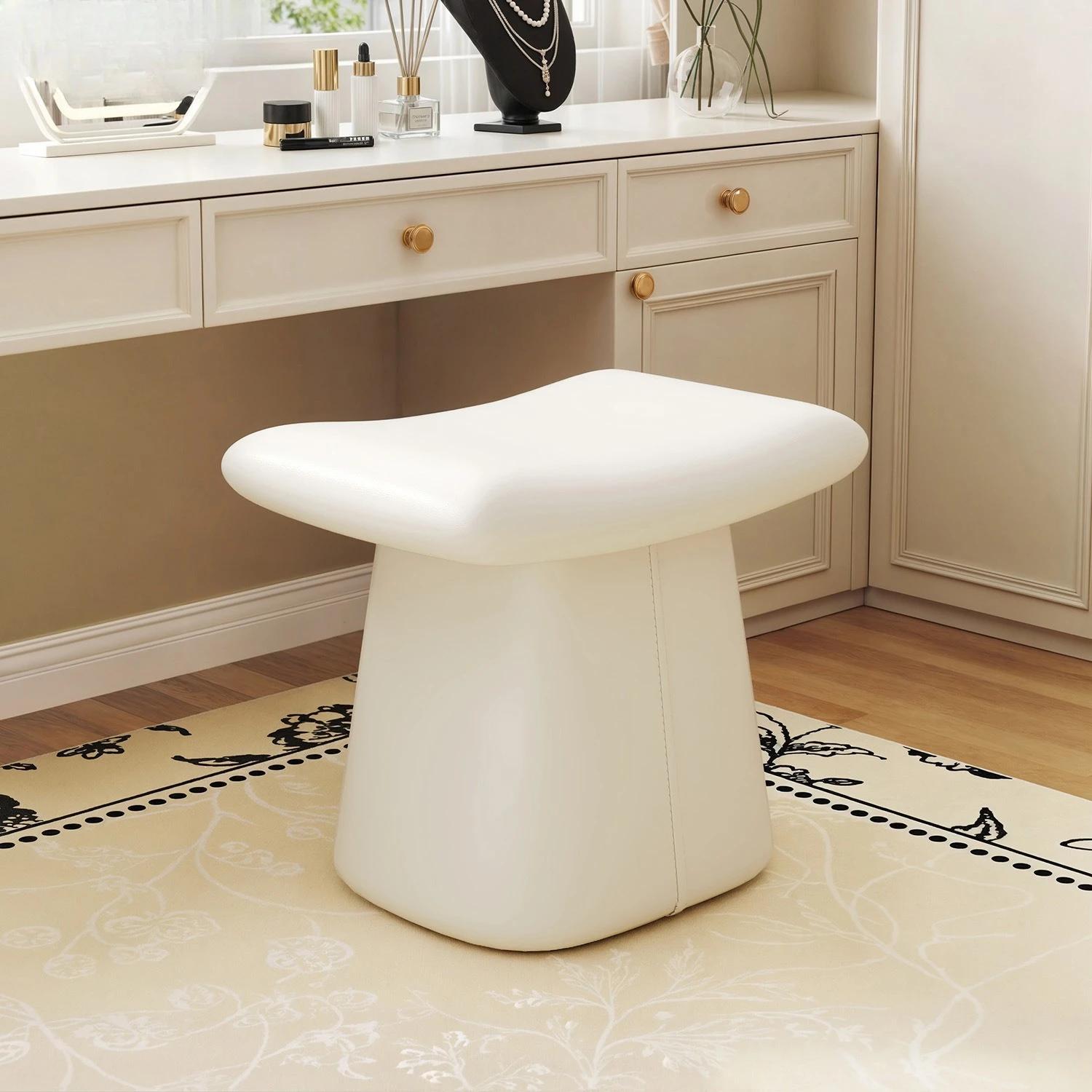 Tabouret de maquillage design, chaise de chambre à coucher, Nail Art, siège souple, sièges en cuir,