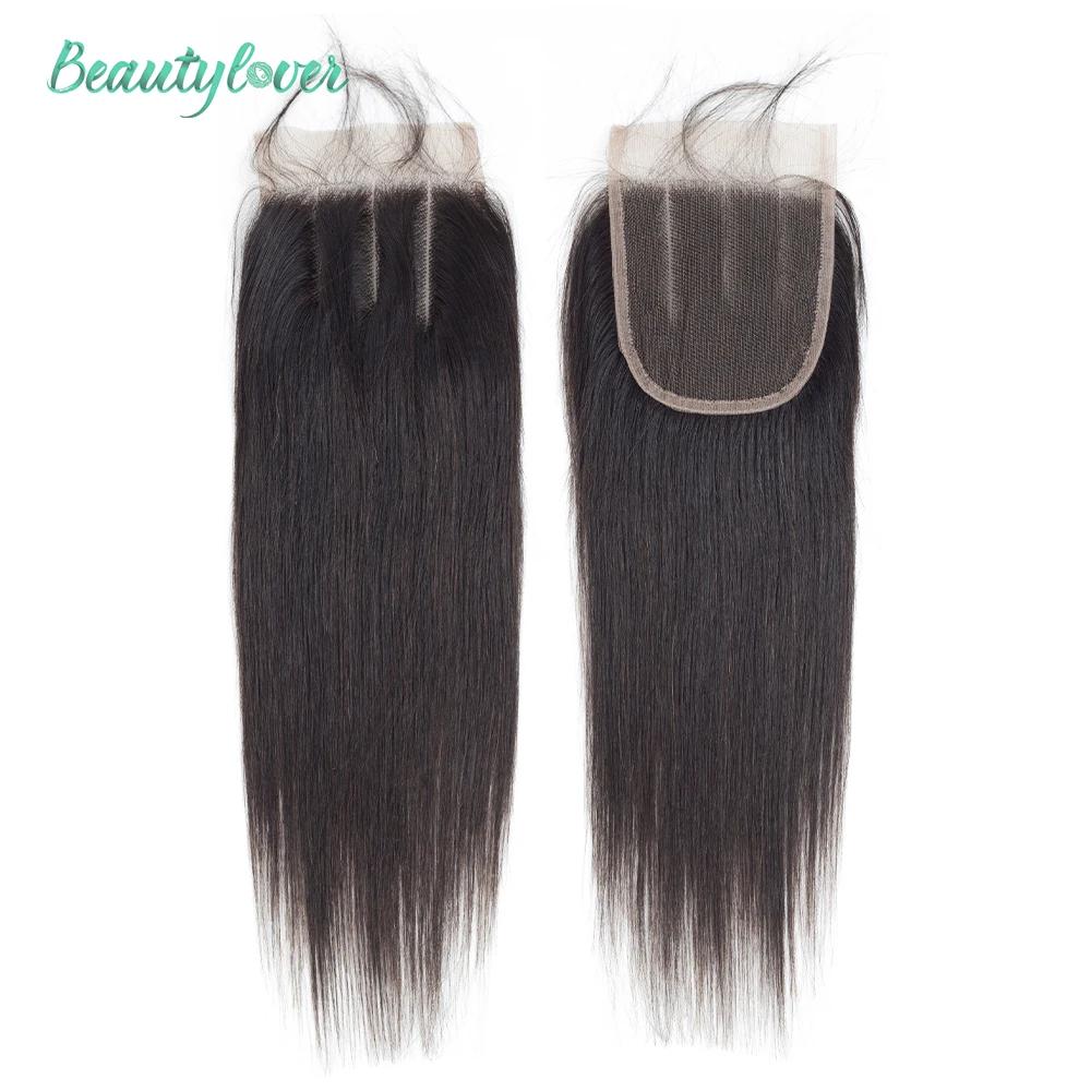 Perruque Lace Closure Brésilienne Naturelle, Cheveux Lisses, 13x4, 2x6, Pre-Plucked, Suisse, 24 Pouc