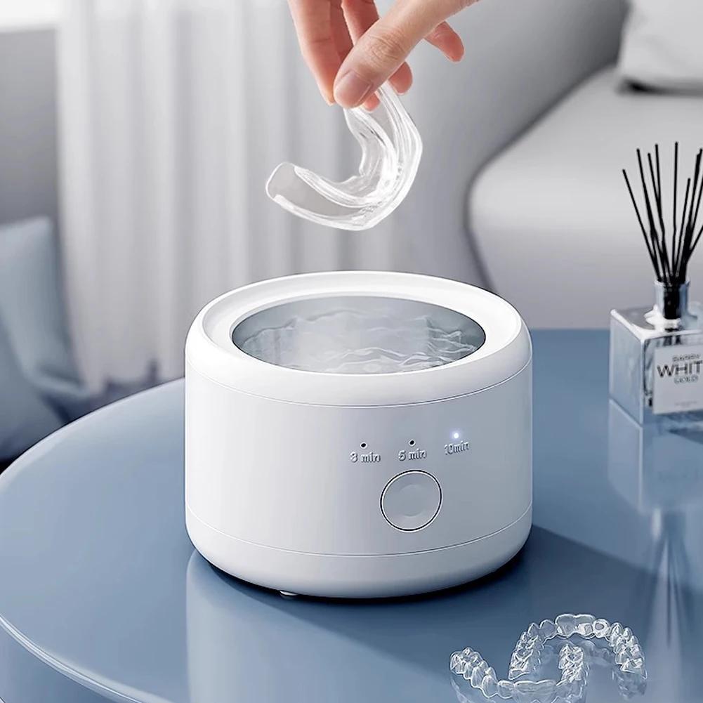 Machine de nettoyage électrique à ultrasons, Rechargeable par USB, pour prothèses dentaires, disposi