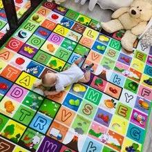 Tapis de jeu pour bébé, animaux double face, jouets éducatifs pour enfants, sol souple, tapis rampan
