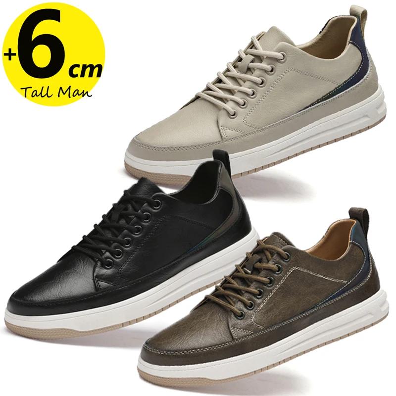 Chaussures de sport épaisses pour hommes, baskets élévatrices, semelle intérieure augmentée, recomma