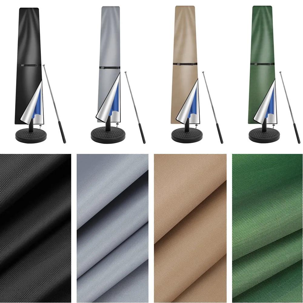 Housse de Parasol droite, housse de protection imperméable avec fermeture éclair sur poteau télescop