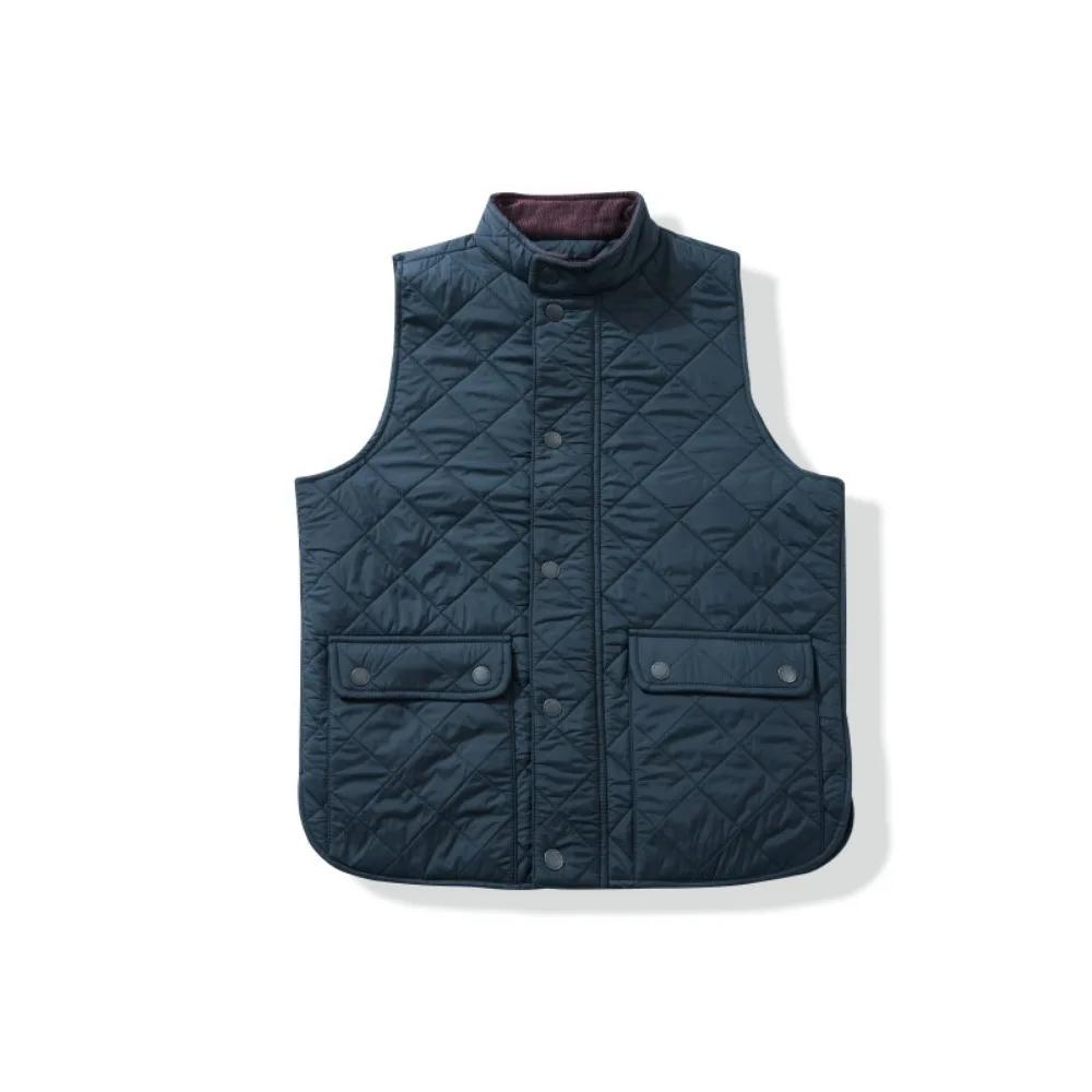 Nouveau gilet matelassé en velours côtelé épais et coton pour hommes pour l'automne et l'hiver