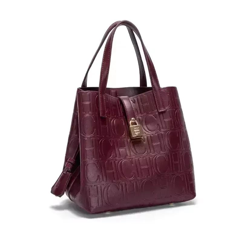 CH – sac à main de grande capacité pour femmes, sac à main avec éléments de lettres, sac à bandouliè