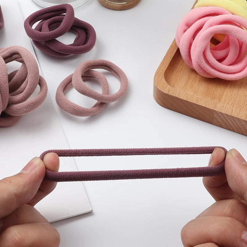 Bandes élastiques en caoutchouc de nylon pour filles, accessoires pour cheveux, porte-queue de cheva
