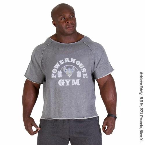 T-shirts pour hommes Fitness hommes chemise de musculation manches chauve-souris chemise de chiffon
