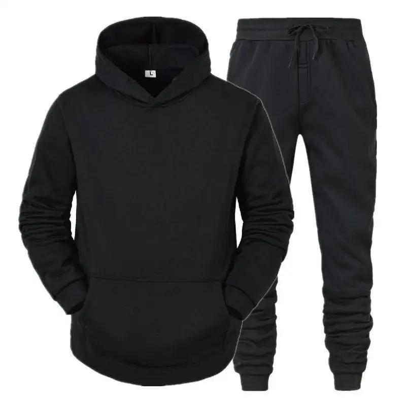 Hommes vêtements de sport pull costume sweats à capuche + pantalons vêtements de sport printemps aut