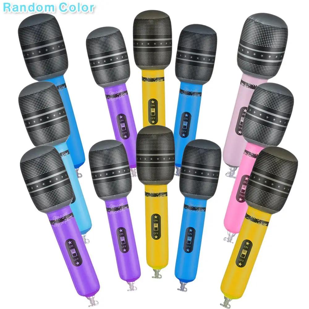 Microphones Gonflables, 12 Pièces, Accessoires de Microphone Gonflables, Jouets pour ixMusicale Inte