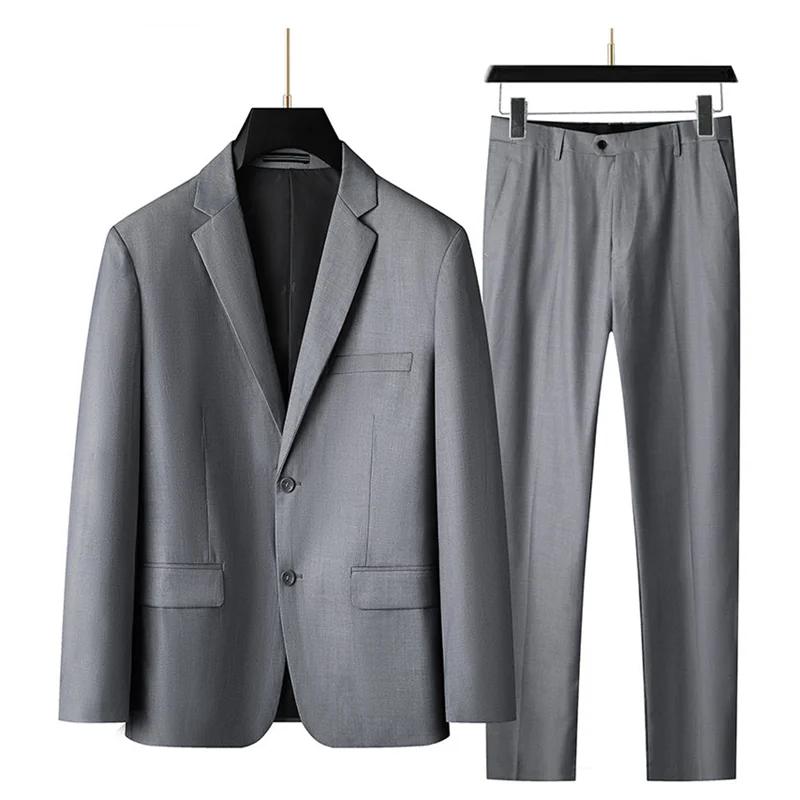 Costume et pantalon décontractés pour hommes, ensemble deux pièces, grande taille XL-9XL, belle robe