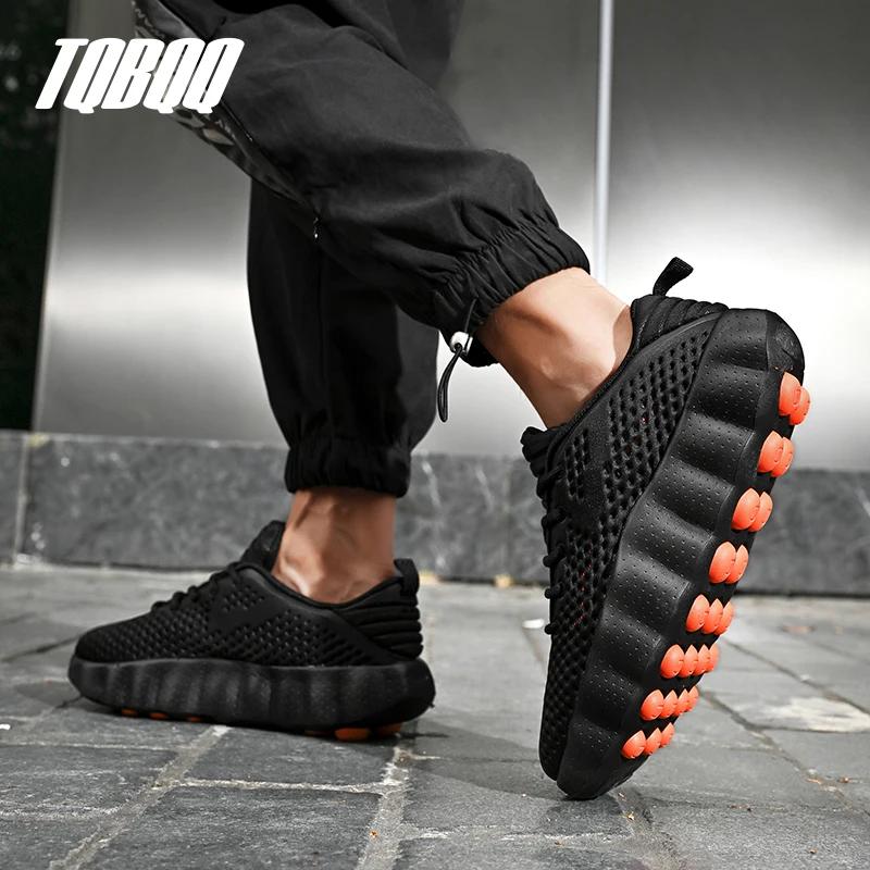 Chaussures de sport décontractées confortables pour hommes avec technologie de massage par détection