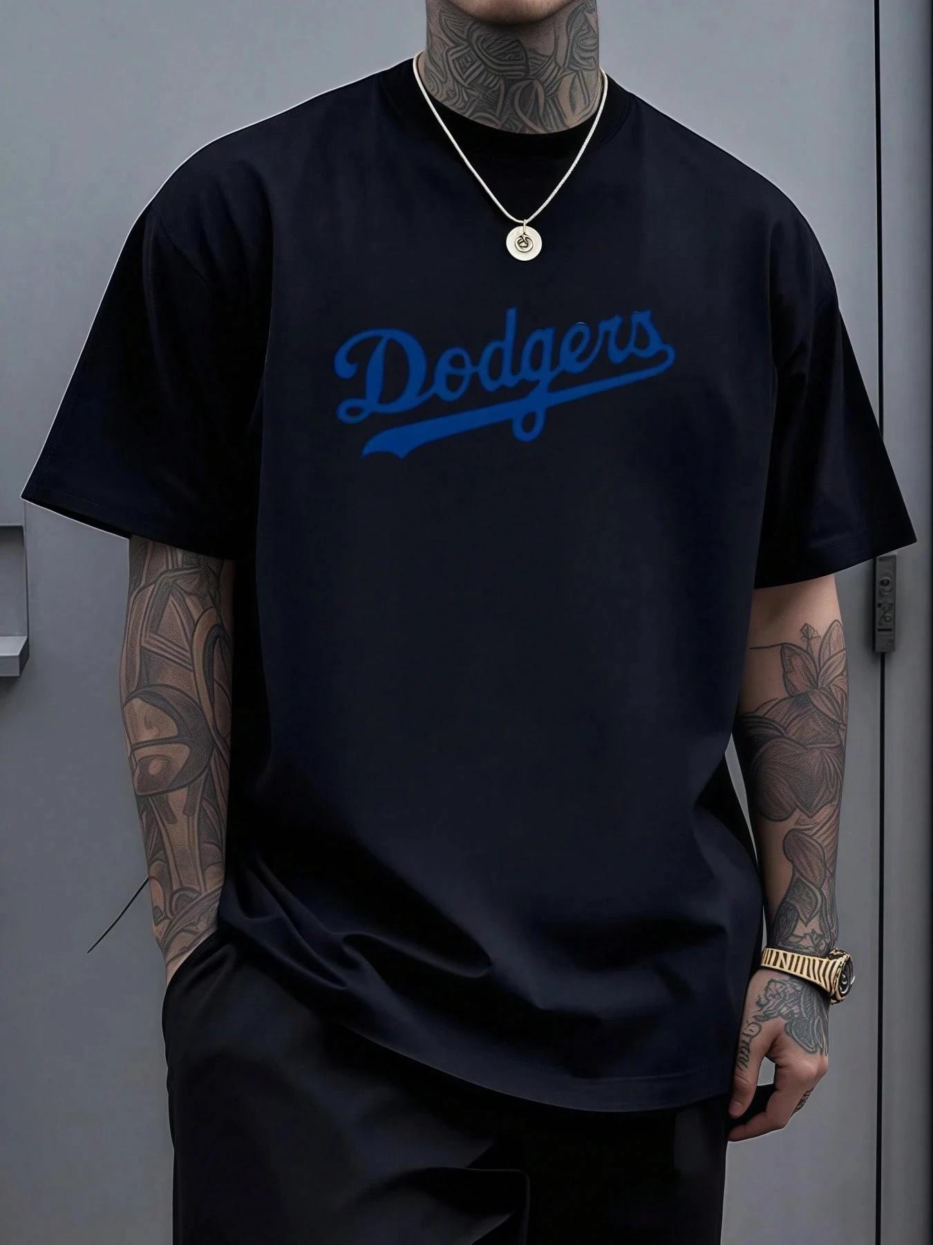 Hommes audacieux Dodgers Script emblème en bleu profond célébrant le patrimoine de Baseball intempor