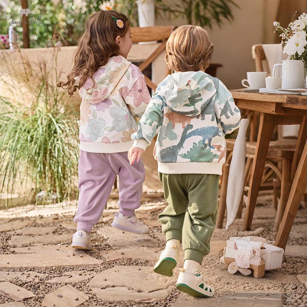 Dave Bella enfants manteau pantalon costumes printemps automne garçons filles haut + pantalon deux p