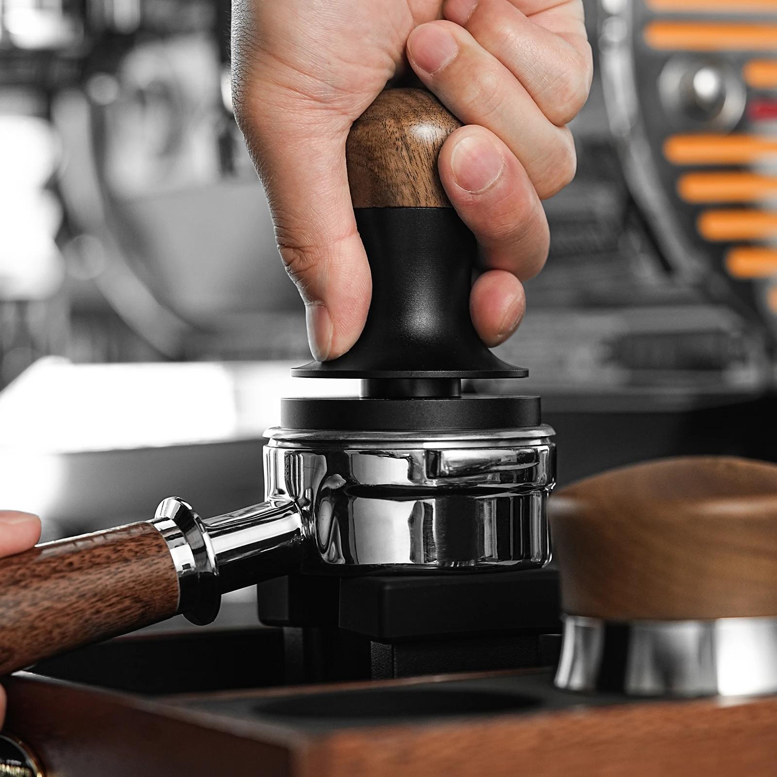 MHW-3BOMBER Tamper à café à pression constante 30 lb, 51 mm, 53 mm, 58 mm, tamper plat pour expresso