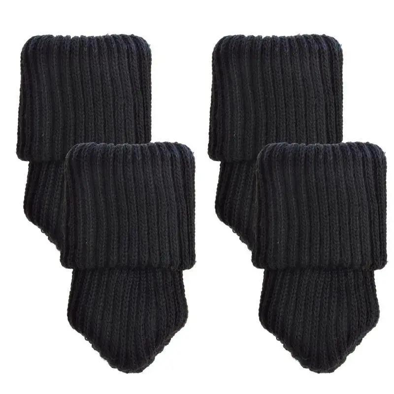 Chaussettes pour pieds de chaise, 4 pièces, gants en tissu, Protection du sol, chaussettes en laine