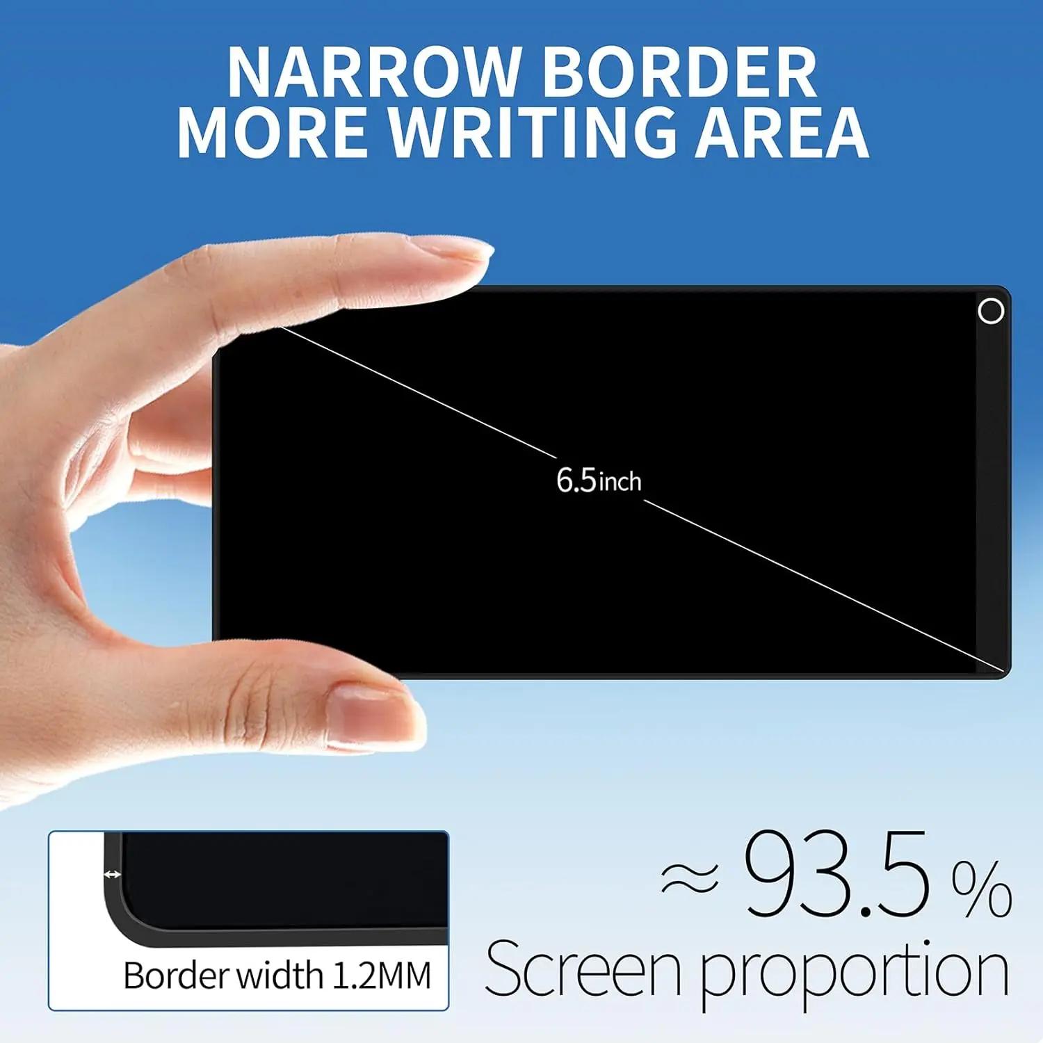 Tablette d'écriture LCD plein écran de 6,5 pouces, bloc-notes numérique portable, conception de poch