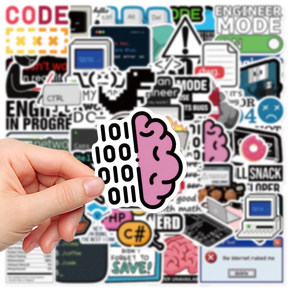 10/30/50pcs Autocollants de programmation drôles Java Cloud Language Internet Stickers DIY Skateboar