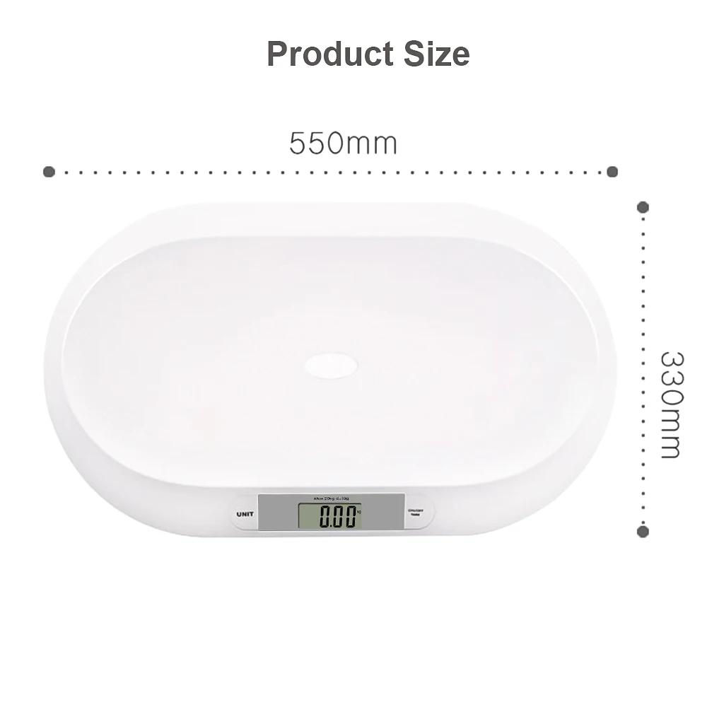Balance numérique pour bébé jusqu'à 20 kg/44 lb, balance pour nourrissons, balance pour nouveau-nés,