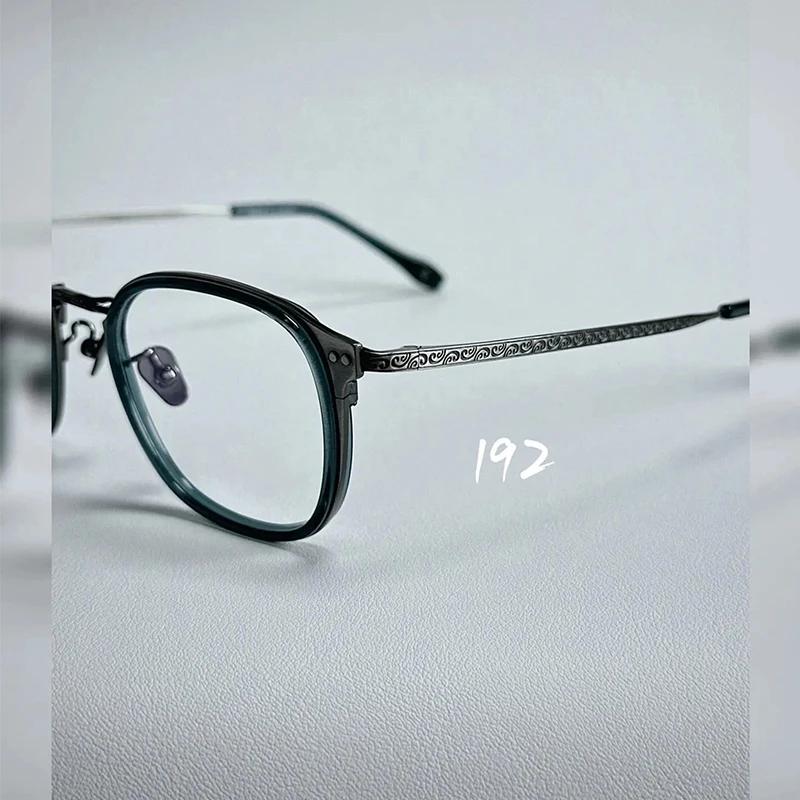 Lunettes rétro en titane pur pour hommes, nouvelle Reproduction de Style japonais, galvanoplastie IP