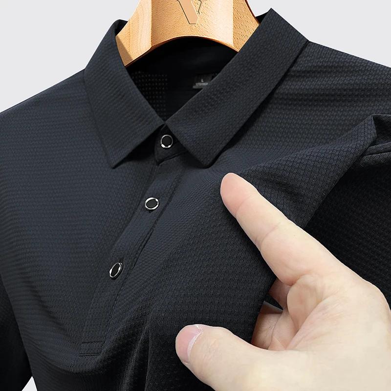 Polo hommes grande taille 9xl 8xl été haute qualité respirant manches courtes séchage rapide Nylon r
