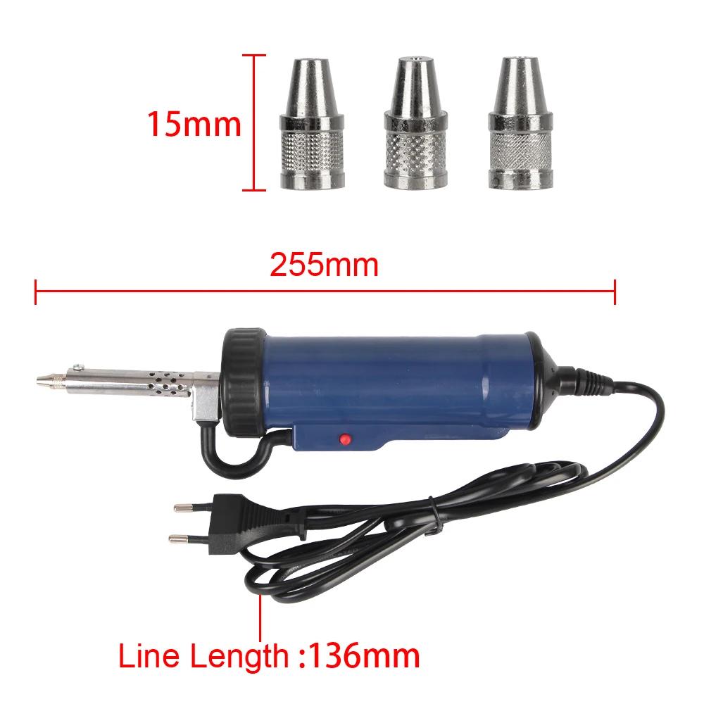 Ventouse en étain sous vide avec 3 buses d'aspiration, prise ue/US, pompe de retrait de soudure, sou