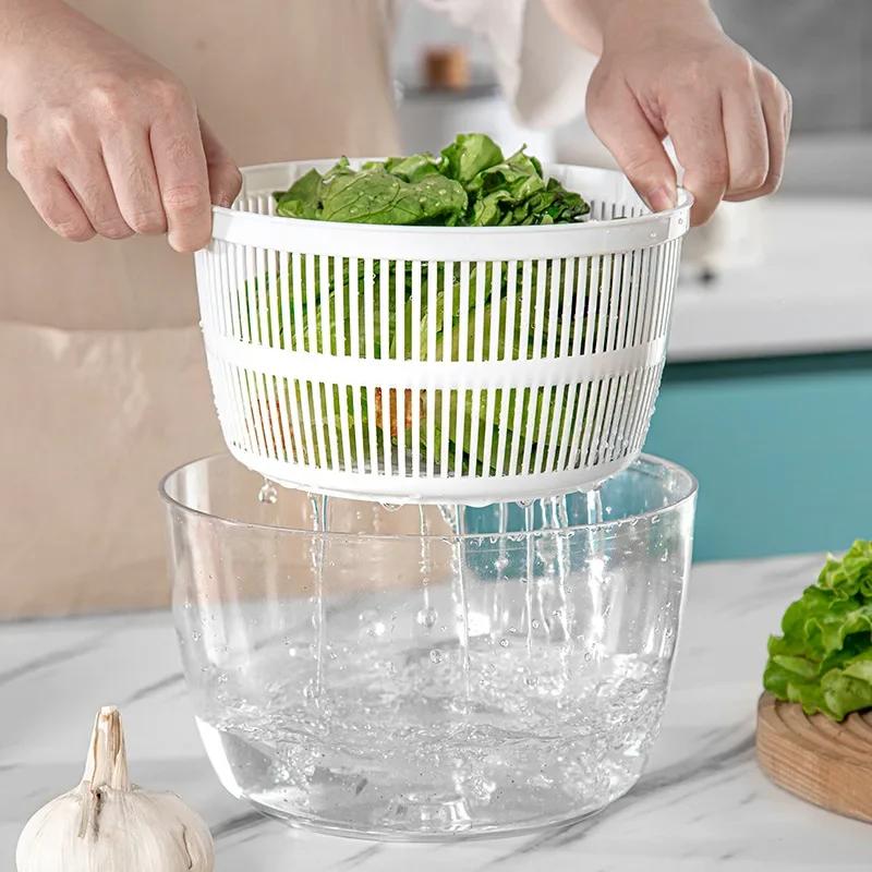 Essoreuse à salade multifonctionnelle, cuir chevelu de laitue, déliaison des légumes, laveuse, sécho