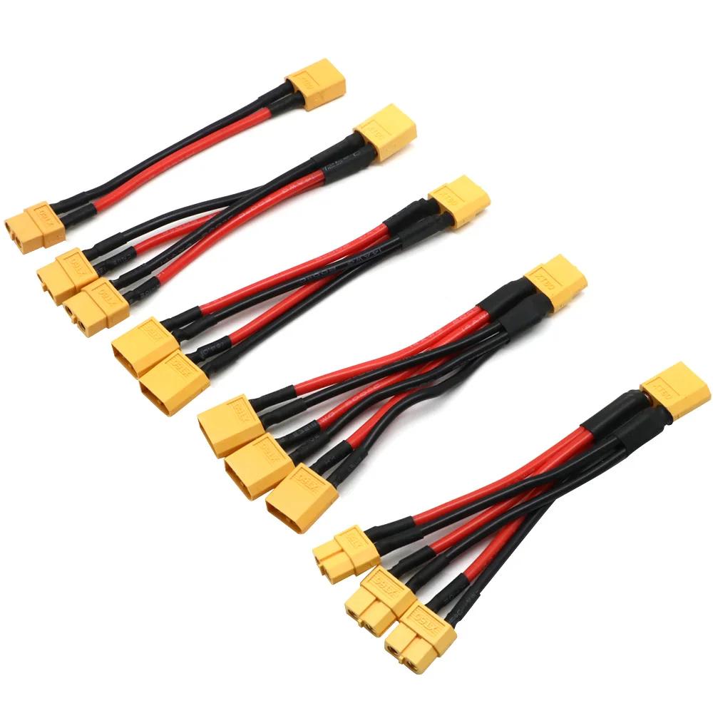 Connecteur de batterie parallèle XT60, câble mâle/femelle, double Extension, séparateur en Y/fil en