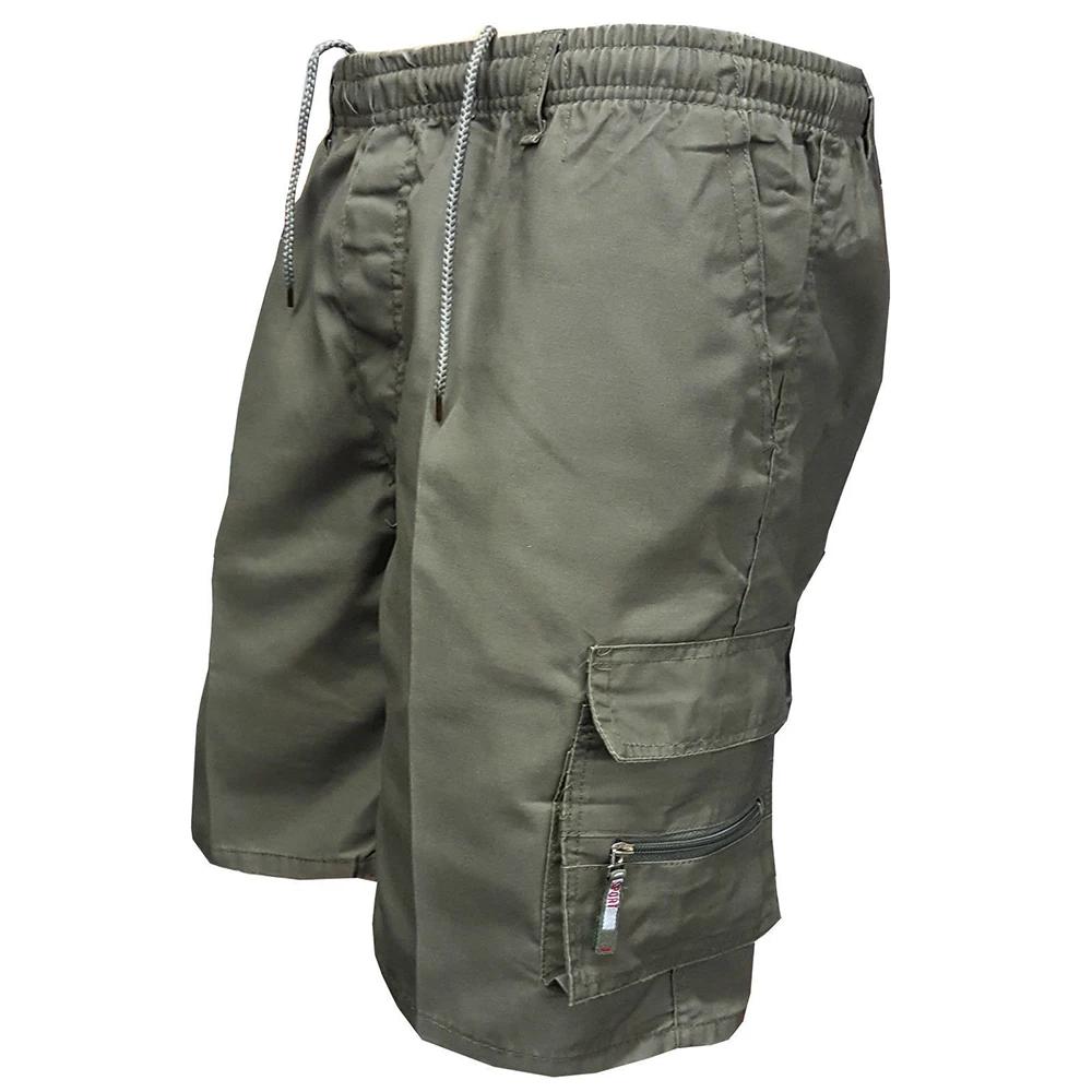 Short tactique d'été pour hommes, Short Cargo décontracté, ample, multi-poches, taille élastique, sa