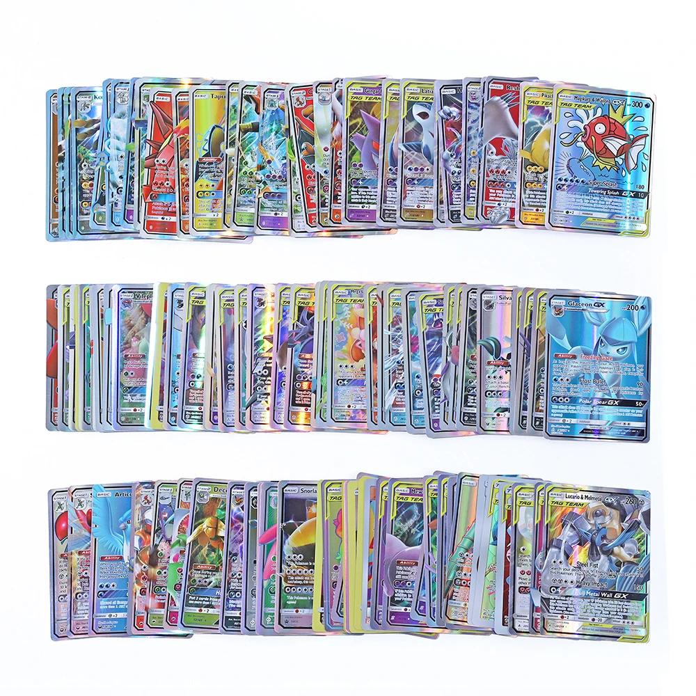 Cartes Pokemon anglaises GX Tag Team Vmax EX Mega Shining, 20 pièces, cartes de Collection de combat