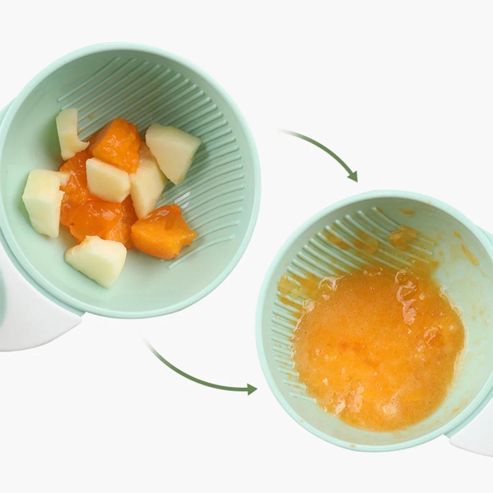 Bol de broyage de nourriture supplémentaire pour bébé, broyeur manuel pour bébé, cuisine de fruits p