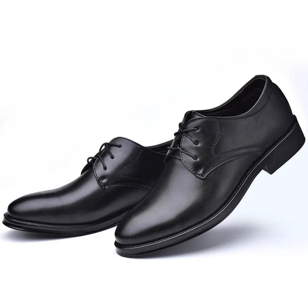 Chaussures Oxford classiques pour hommes, décontractées, habillées, formelles, à lacets, pour affair