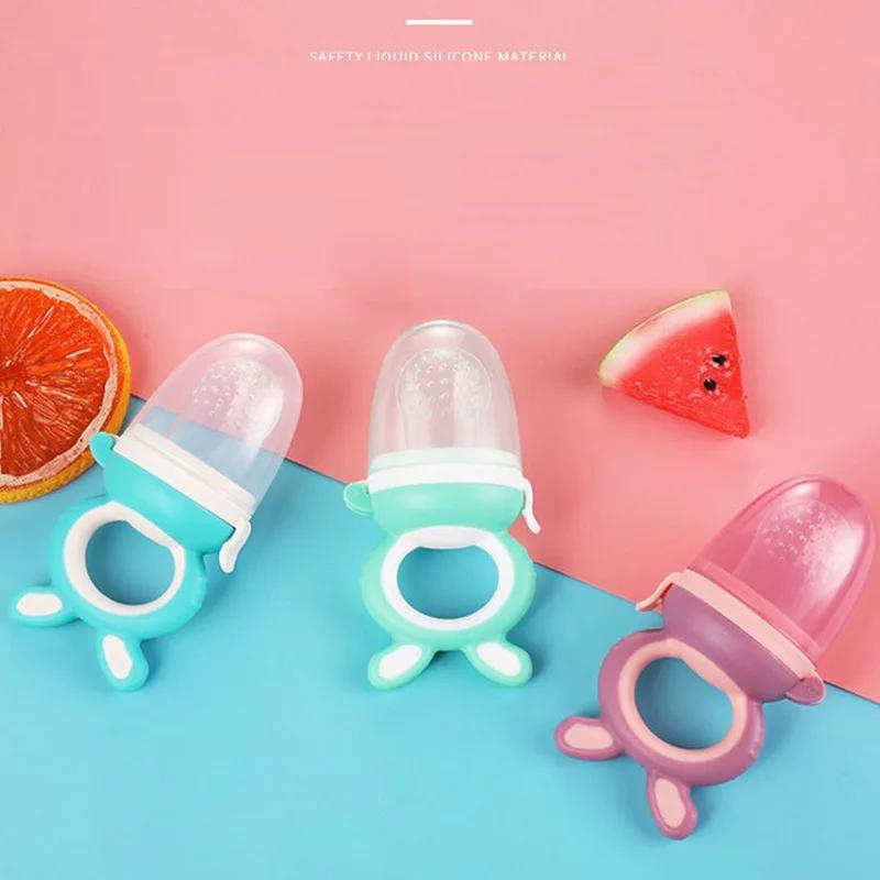 Bébé Silicone bébé mangeoire à fruits complément alimentaire sucette molaire bâton supplémentaire Po