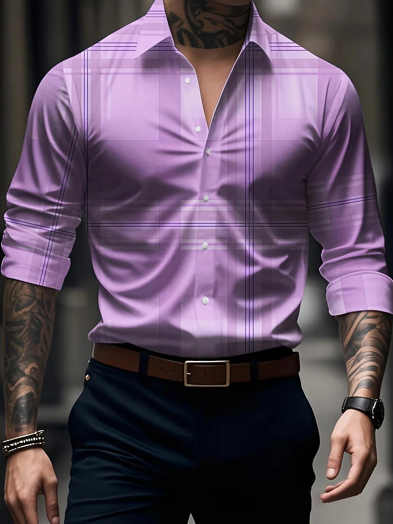 Chemise habillée à manches longues pour hommes, coupe cintrée, chemise formelle d'affaires, classiqu