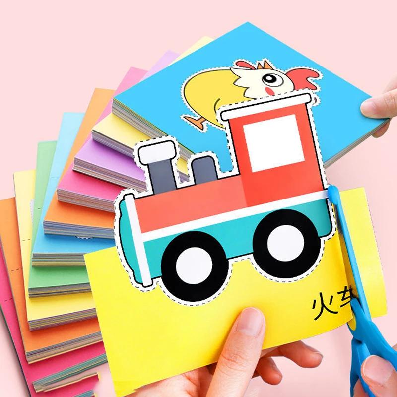 96 pièces ensemble de découpe de papier amusant, découpe de papier, art du papier, livre de découpe